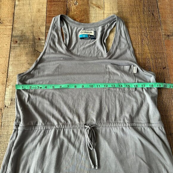 Magellan Outdoors Womens Gray Racerback Dress XL With Drawstring Waist & Pocket - Picture 2 of 9